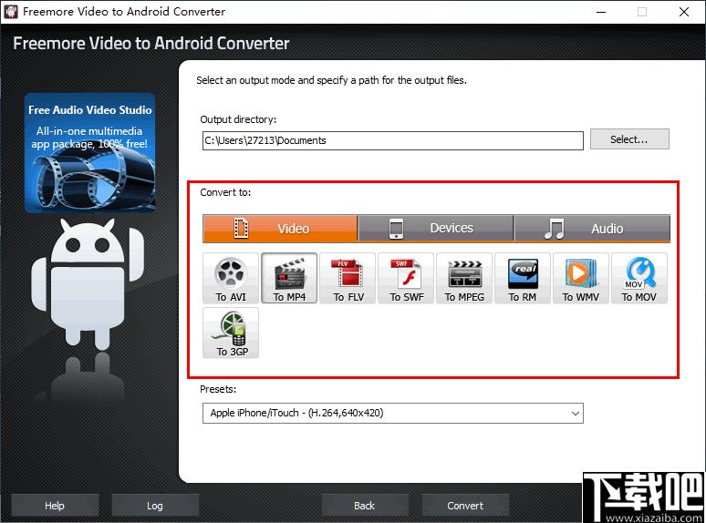 Freemore Video, Android Converter下载,视频转换,格式转换