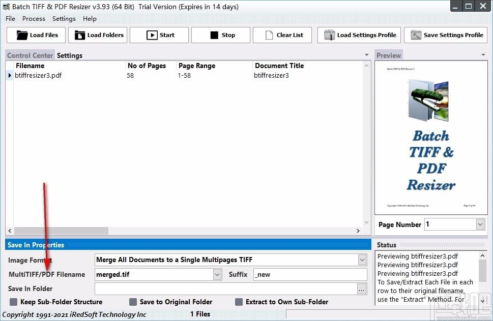 Batch TIFF PDF Resizer下载,PDF文件处理软件,PDF文件处理