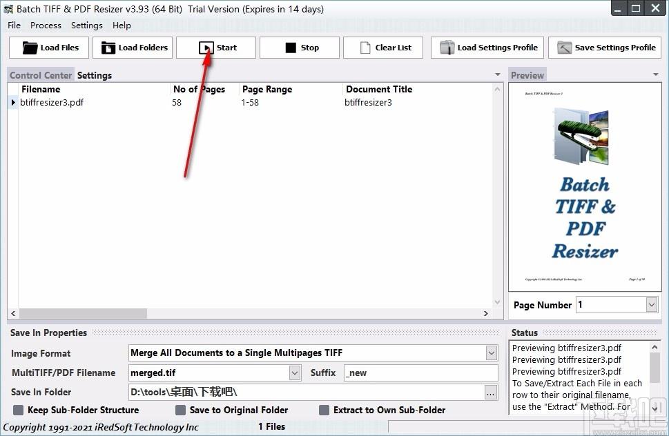 Batch TIFF PDF Resizer下载,PDF文件处理软件,PDF文件处理