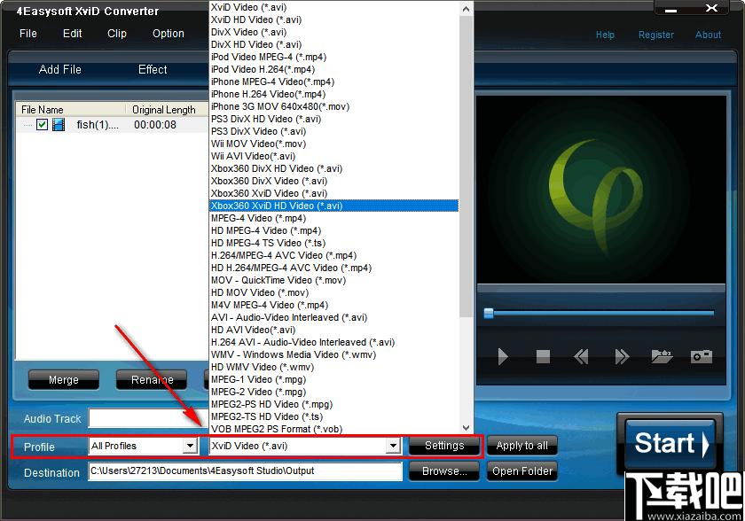 4Easysoft XviD Converter下载,视频转换,格式转换