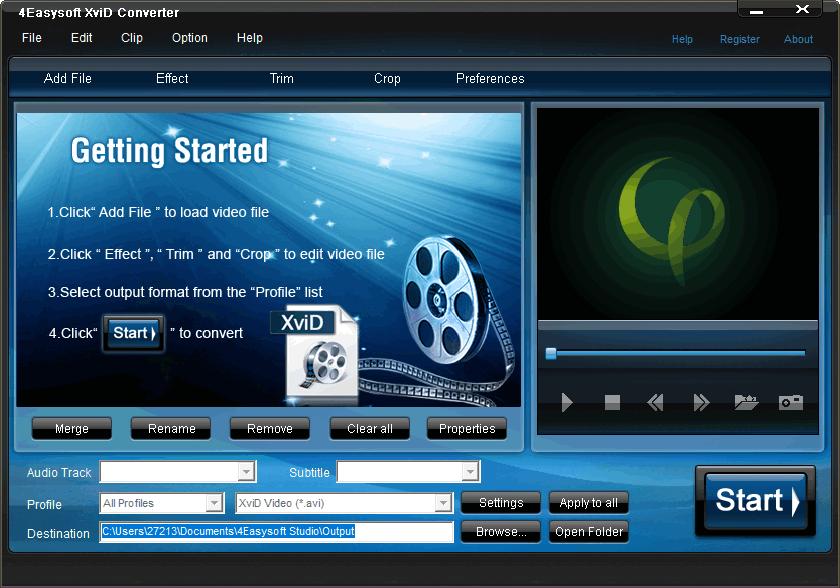 4Easysoft XviD Converter下载,视频转换,格式转换